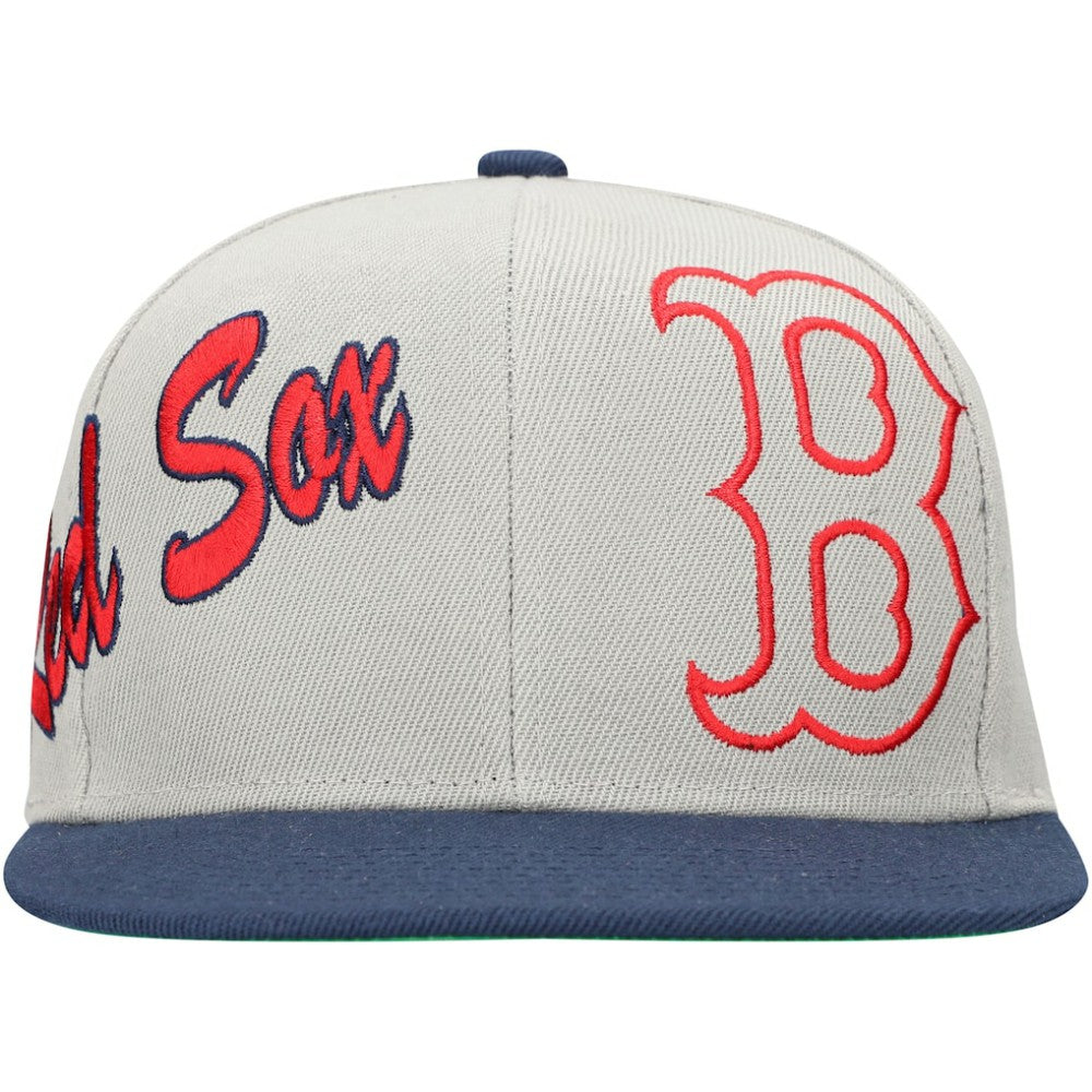 Boston Red Sox Mitchell & Ness Knock Out Panel Snapback Hat | MLB US