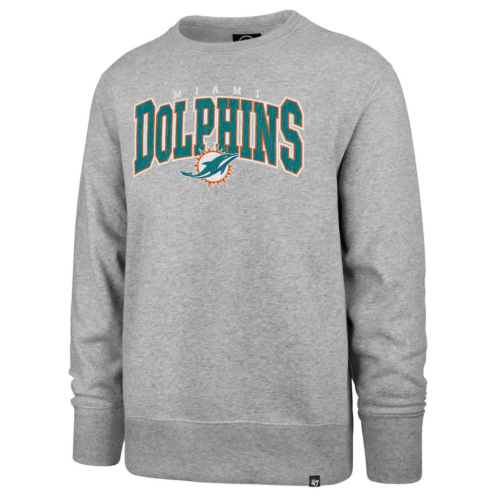 Miami Dolphins 47 brand '47 Varsity Block Headline Pullover Sweatshirt