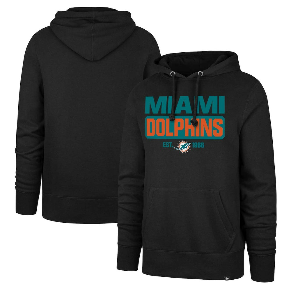 Miami Dolphins 47 brand '47 Box Out Headline Pullover Hoodie