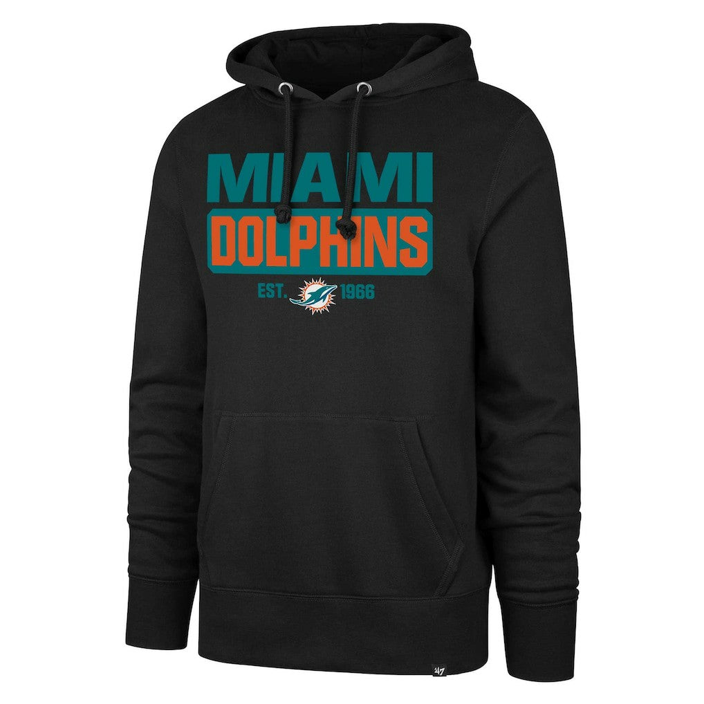 Miami Dolphins 47 brand '47 Box Out Headline Pullover Hoodie