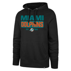 Miami Dolphins 47 brand '47 Box Out Headline Pullover Hoodie