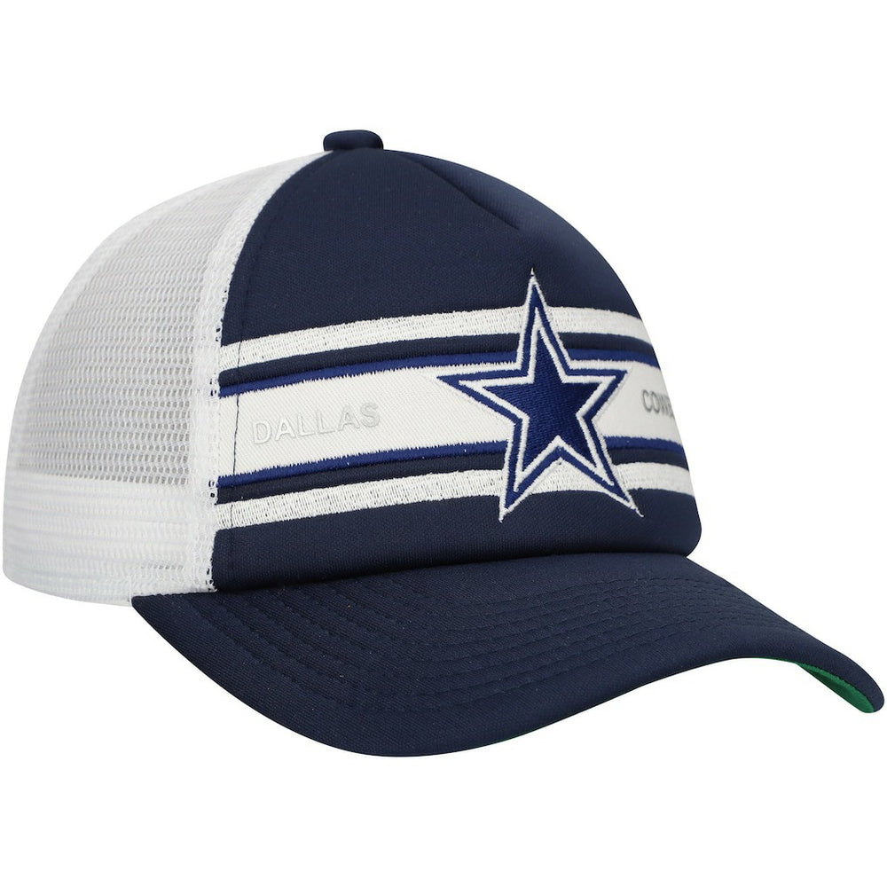 Dallas Cowboys Mitchell & Ness Youth Stripe Trucker Adjustable Hat