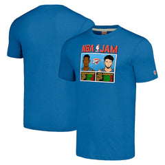 Shai Gilgeous-Alexander & Chet Holmgren Oklahoma City Thunder Homage Unisex NBA Jam Tri-Blend T-Shirt On Sale