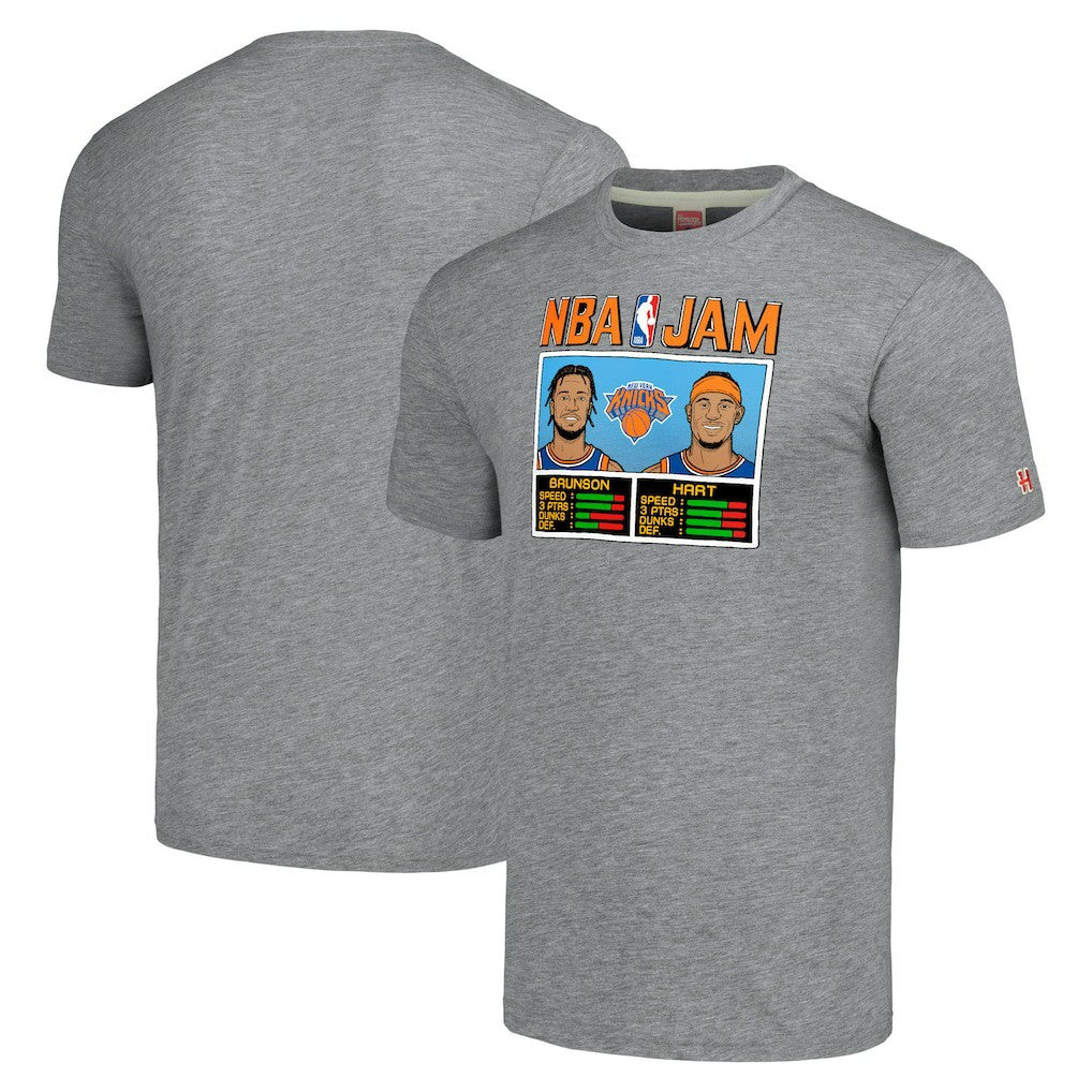 Jalen Brunson & Josh Hart New York Knicks Homage Unisex NBA Jam Tri-Blend T-Shirt Discount