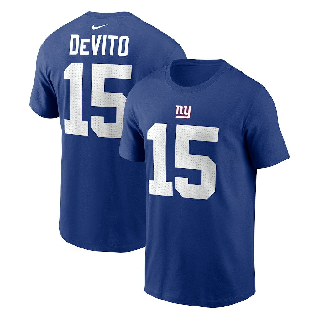 New York Giants Nike Tommy DeVito  Name & Number T-Shirt