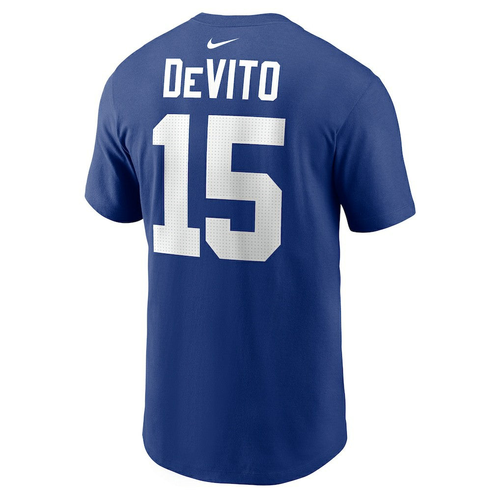 New York Giants Nike Tommy DeVito  Name & Number T-Shirt