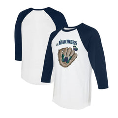 Seattle Mariners Tiny Turnip Unisex Butterfly Glove 3/4-Sleeve Raglan T-Shirt | MLB Sale