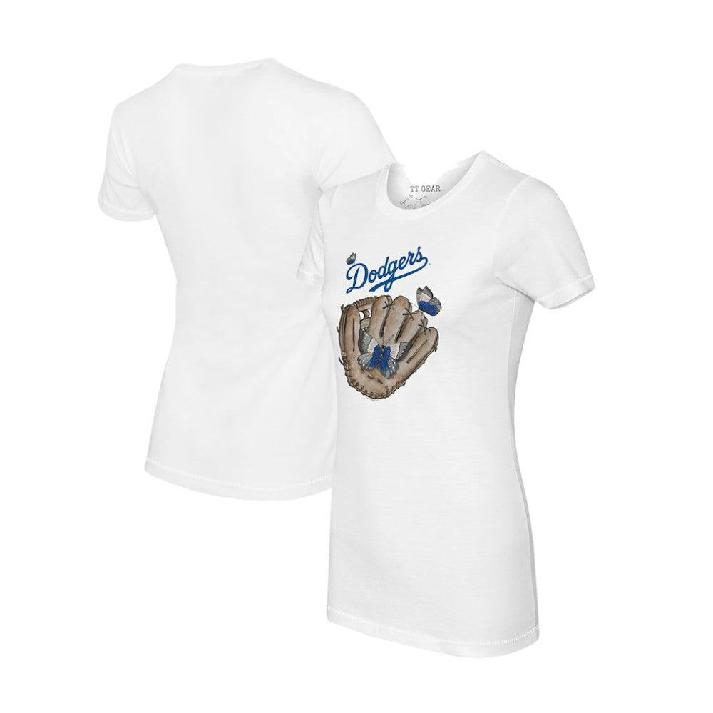 Los Angeles Dodgers Tiny Turnip Women's Butterfly Glove T-Shirt | MLB Near me
