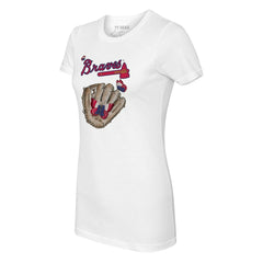 Atlanta Braves Tiny Turnip Women's Butterfly Glove T-Shirt | MLB Online