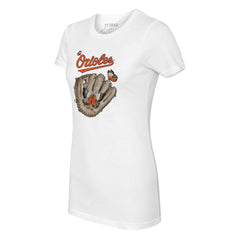 Baltimore Orioles Tiny Turnip Women's Butterfly Glove T-Shirt | MLB Near me