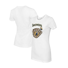 Milwaukee Brewers Tiny Turnip Women's Butterfly Glove T-Shirt | MLB Online
