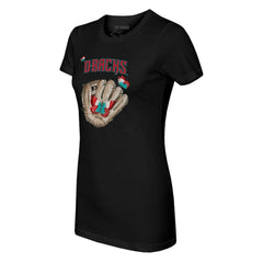 Arizona Diamondbacks Tiny Turnip Women's Butterfly Glove T-Shirt | MLB On Sale