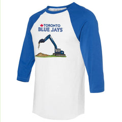 Toronto Blue Jays Tiny Turnip Unisex Excavator 3/4-Sleeve Raglan T-Shirt | MLB Discount