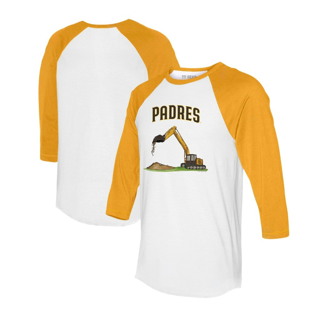 San Diego Padres Tiny Turnip Unisex Excavator 3/4-Sleeve Raglan T-Shirt | MLB For sale