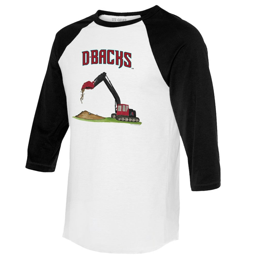 Arizona Diamondbacks Tiny Turnip Unisex Excavator 3/4-Sleeve Raglan T-Shirt | MLB On Sale