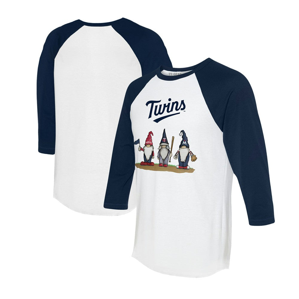 Minnesota Twins Tiny Turnip Unisex Gnomes 3/4-Sleeve Raglan T-Shirt | MLB Outlet