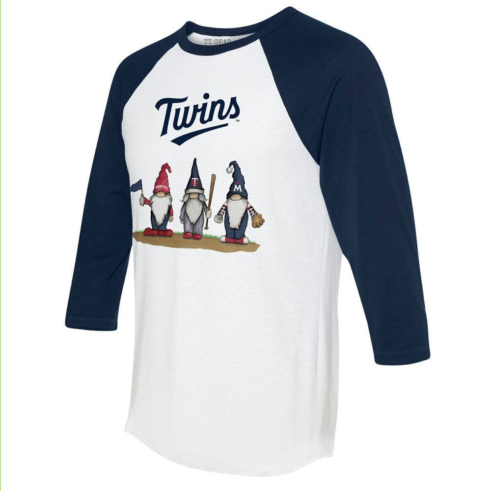 Minnesota Twins Tiny Turnip Unisex Gnomes 3/4-Sleeve Raglan T-Shirt | MLB Outlet