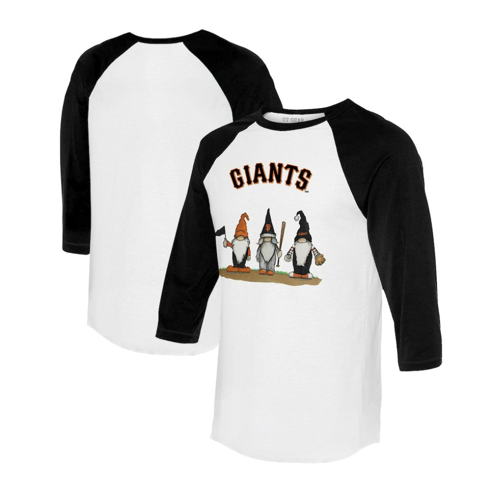 San Francisco Giants Tiny Turnip Unisex Gnomes 3/4-Sleeve Raglan T-Shirt | MLB Discount