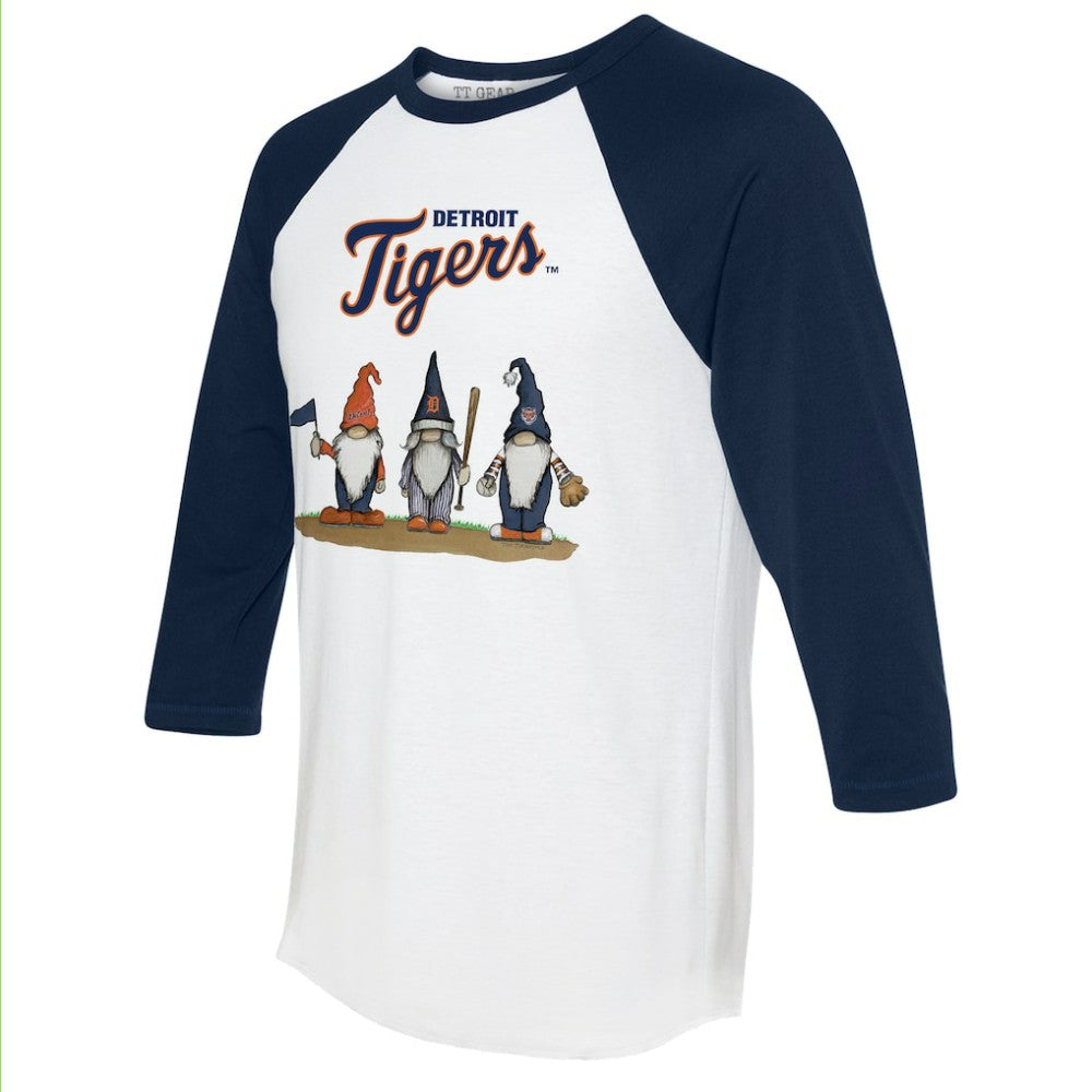 Detroit Tigers Tiny Turnip Unisex Gnomes 3/4-Sleeve Raglan T-Shirt | MLB Online
