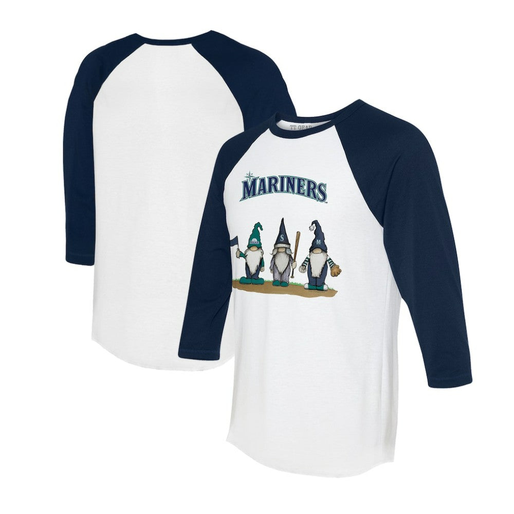 Seattle Mariners Tiny Turnip Unisex Gnomes 3/4-Sleeve Raglan T-Shirt | MLB Online