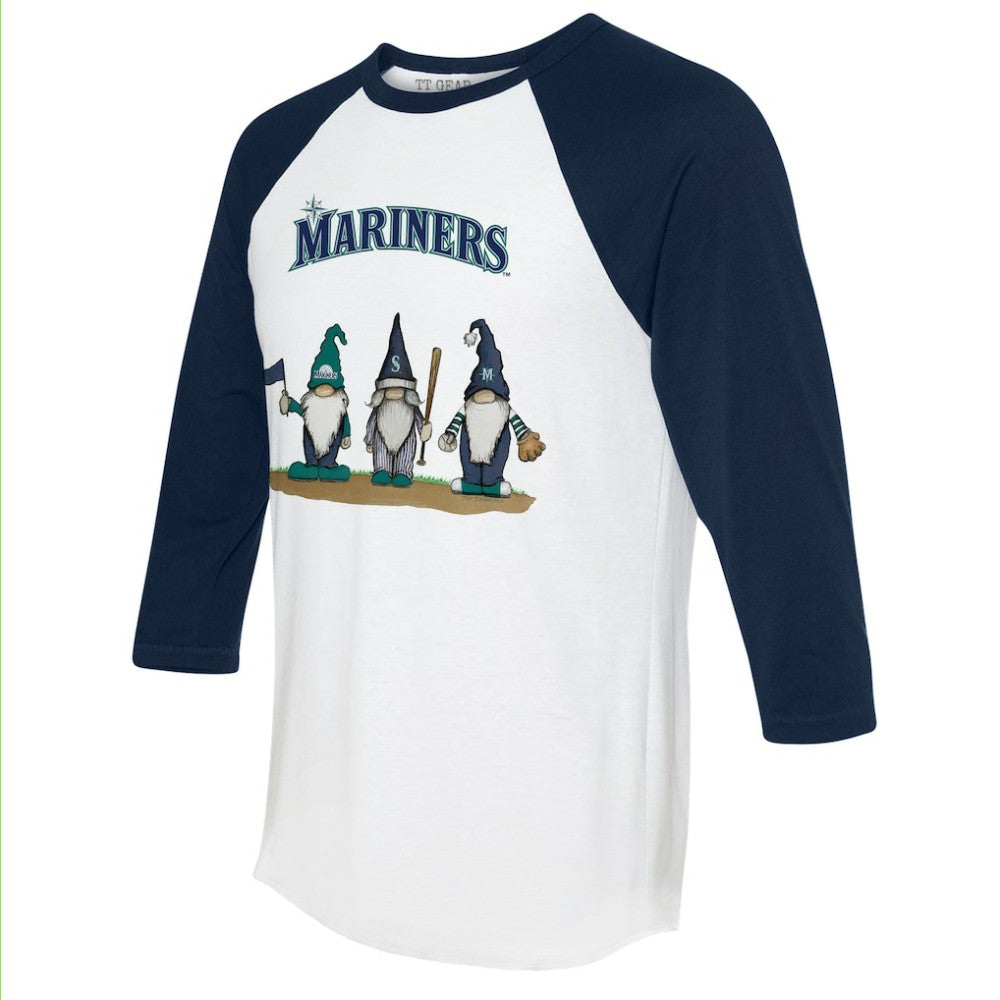 Seattle Mariners Tiny Turnip Unisex Gnomes 3/4-Sleeve Raglan T-Shirt | MLB Online