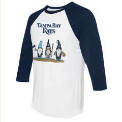 Tampa Bay Rays Tiny Turnip Unisex Gnomes 3/4-Sleeve Raglan T-Shirt | MLB Outlet