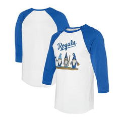 Kansas City Royals Tiny Turnip Unisex Gnomes 3/4-Sleeve Raglan T-Shirt | MLB Shop