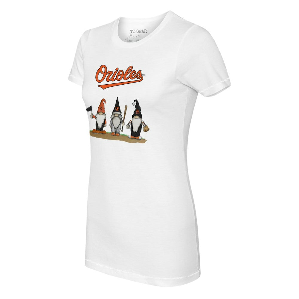Baltimore Orioles Tiny Turnip Women's Gnomes T-Shirt | MLB New