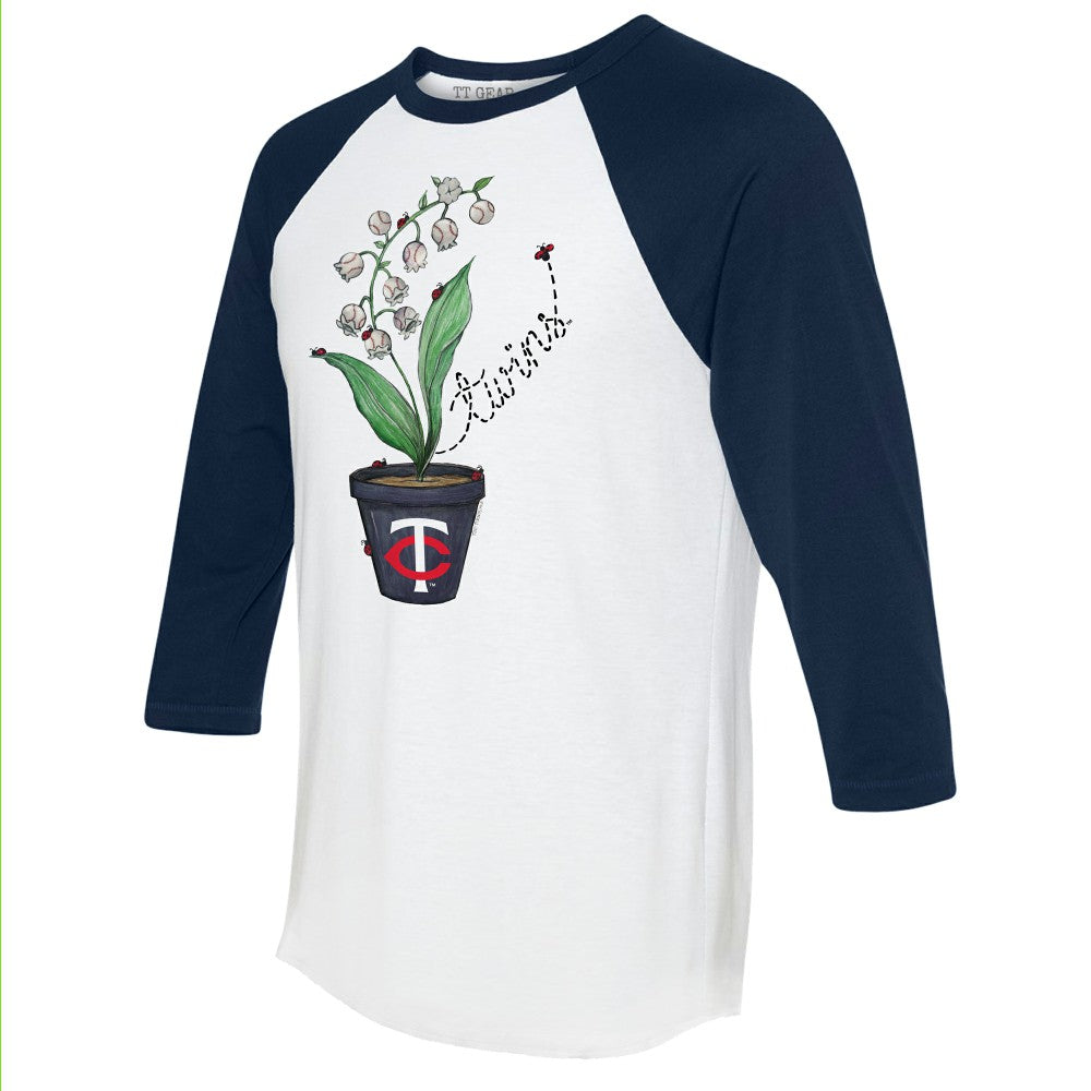 Minnesota Twins Tiny Turnip Unisex Lilies & Ladybugs 3/4-Sleeve Raglan T-Shirt | MLB Online