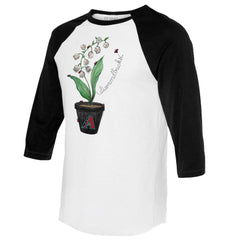 Arizona Diamondbacks Tiny Turnip Unisex Lilies & Ladybugs 3/4-Sleeve Raglan T-Shirt | MLB Outlet