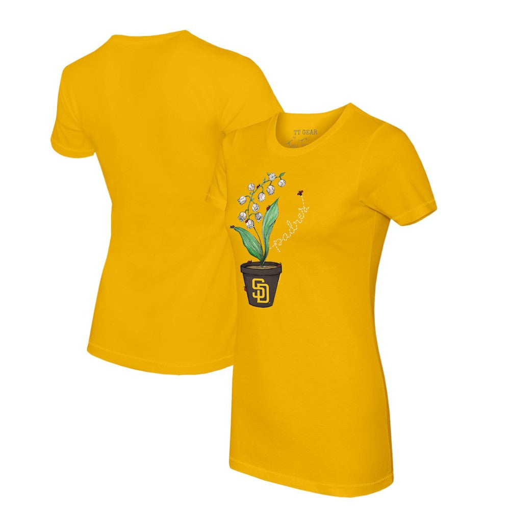 San Diego Padres Tiny Turnip Women's Lilies & Ladybugs T-Shirt | MLB US