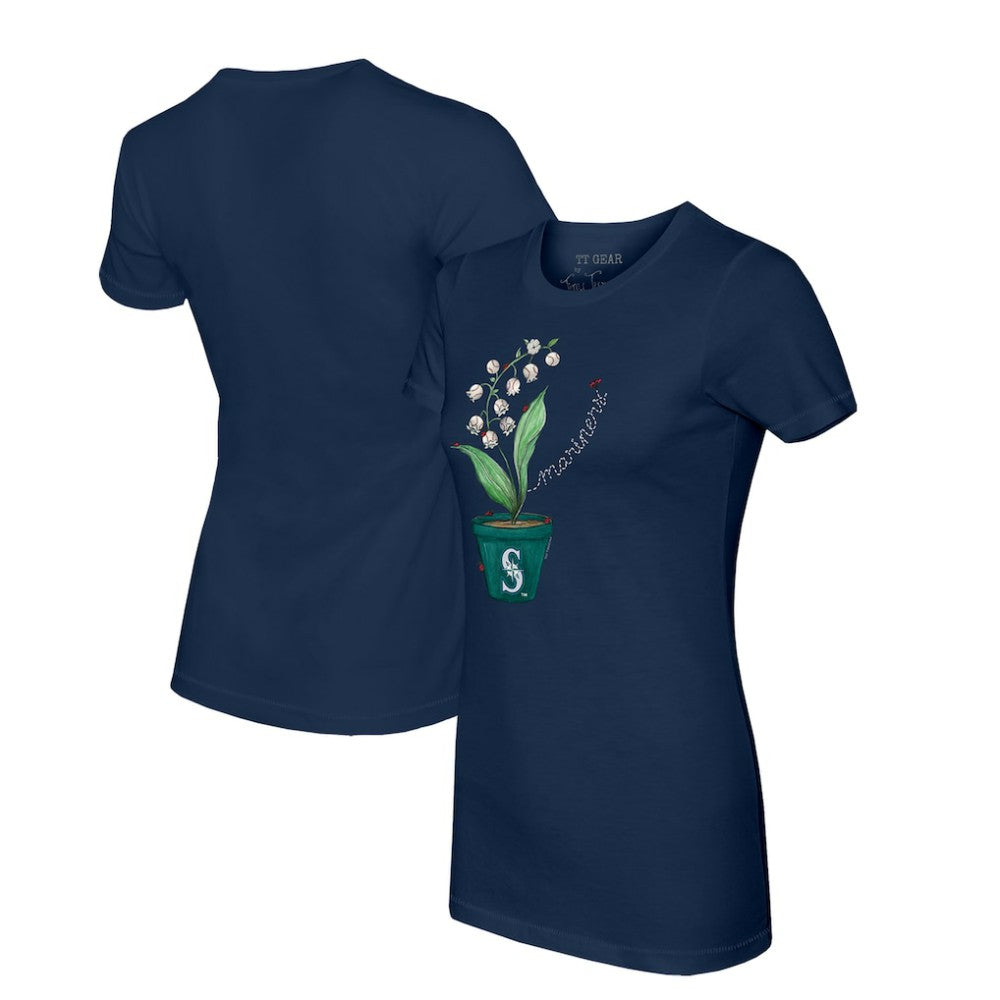 Seattle Mariners Tiny Turnip Women's Lilies & Ladybugs T-Shirt | MLB Discount