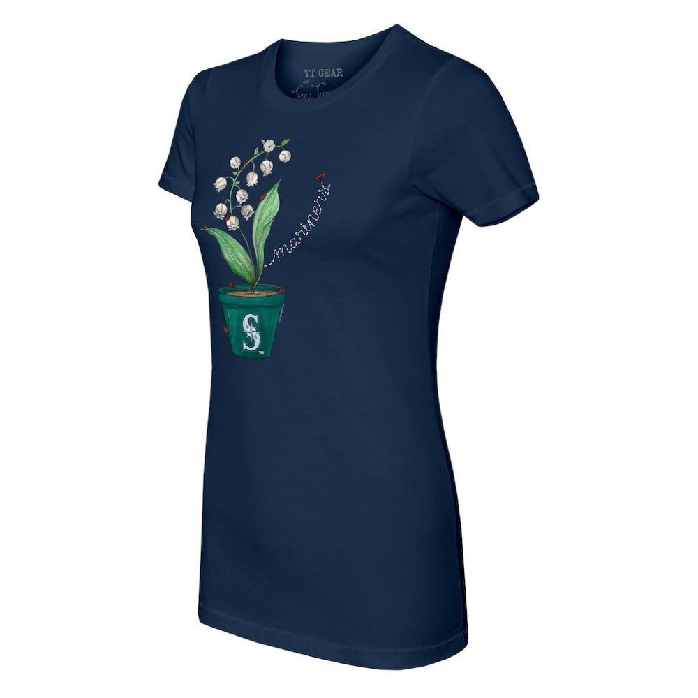 Seattle Mariners Tiny Turnip Women's Lilies & Ladybugs T-Shirt | MLB Discount