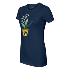 Milwaukee Brewers Tiny Turnip Women's Lilies & Ladybugs T-Shirt | MLB Outlet