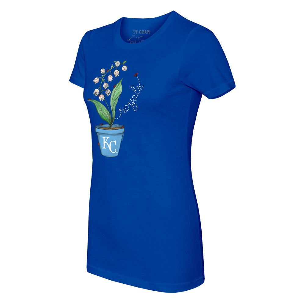 Kansas City Royals Tiny Turnip Women's Lilies & Ladybugs T-Shirt | MLB For sale