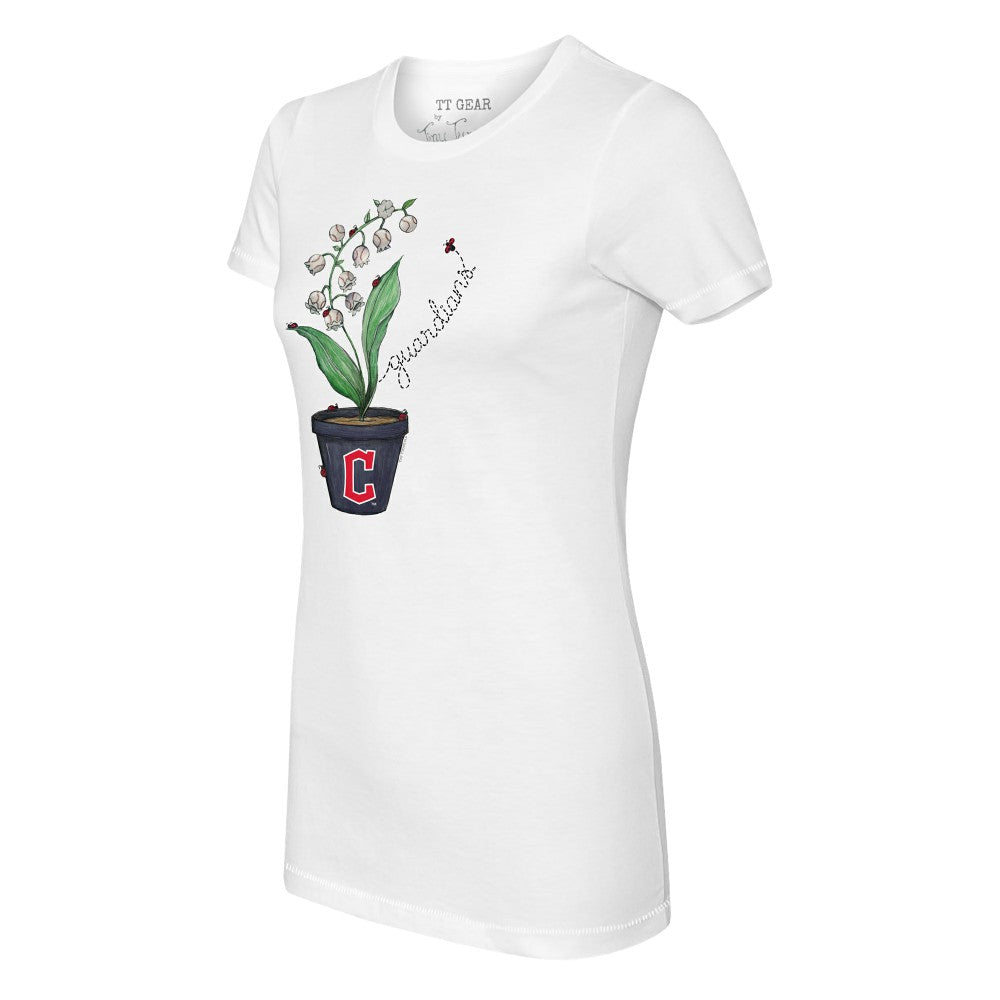 Cleveland Guardians Tiny Turnip Women's Lilies & Ladybugs T-Shirt | MLB Online
