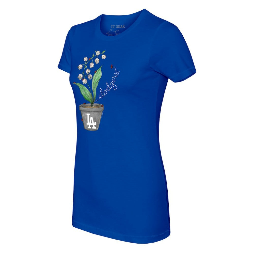 Los Angeles Dodgers Tiny Turnip Women's Lilies & Ladybugs T-Shirt | MLB For sale