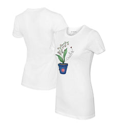 Chicago Cubs Tiny Turnip Women's Lilies & Ladybugs T-Shirt | MLB New