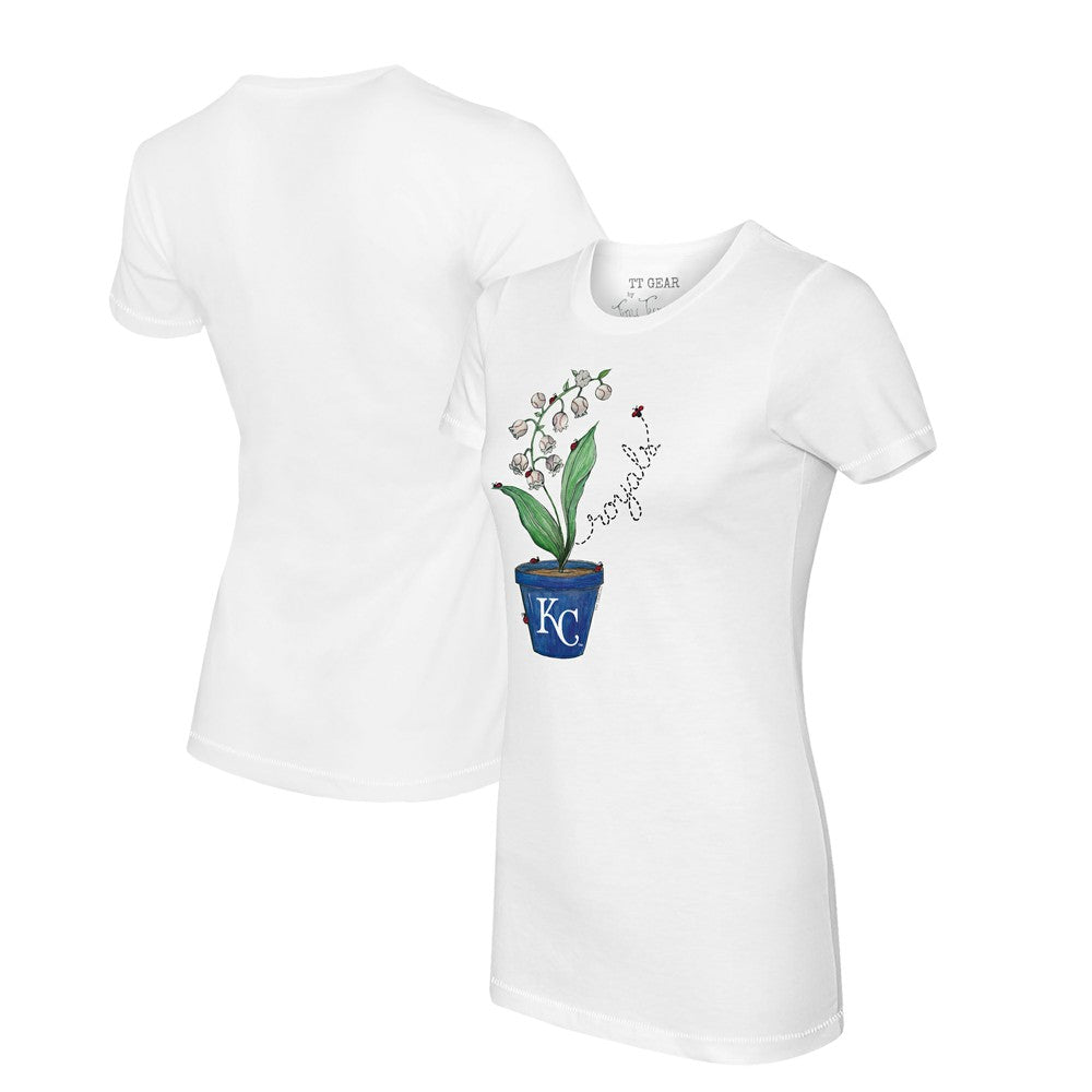 Kansas City Royals Tiny Turnip Women's Lilies & Ladybugs T-Shirt | MLB On Sale