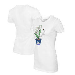 Los Angeles Dodgers Tiny Turnip Women's Lilies & Ladybugs T-Shirt | MLB Discount