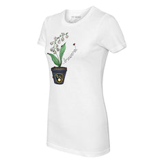 Milwaukee Brewers Tiny Turnip Women's Lilies & Ladybugs T-Shirt | MLB Sale