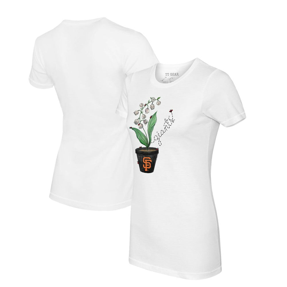 San Francisco Giants Tiny Turnip Women's Lilies & Ladybugs T-Shirt | MLB On Sale
