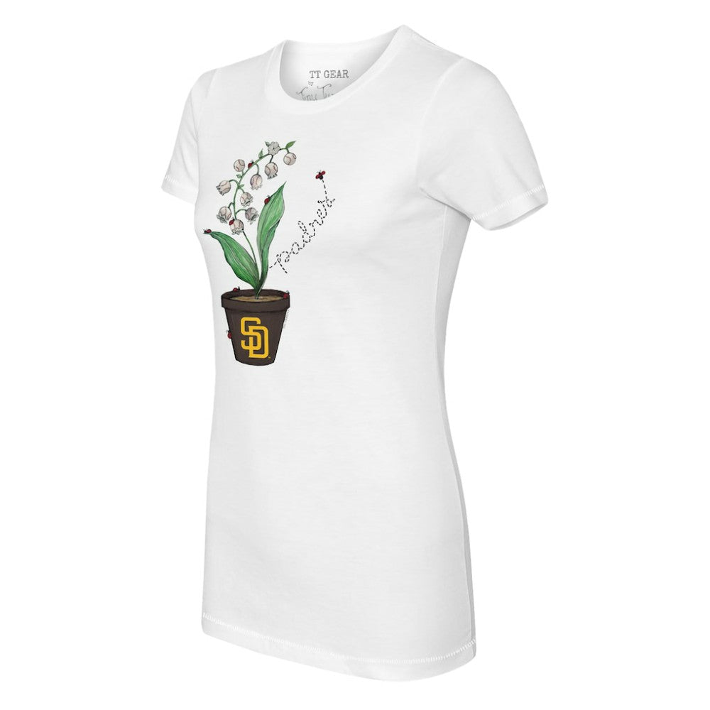 San Diego Padres Tiny Turnip Women's Lilies & Ladybugs T-Shirt | MLB US