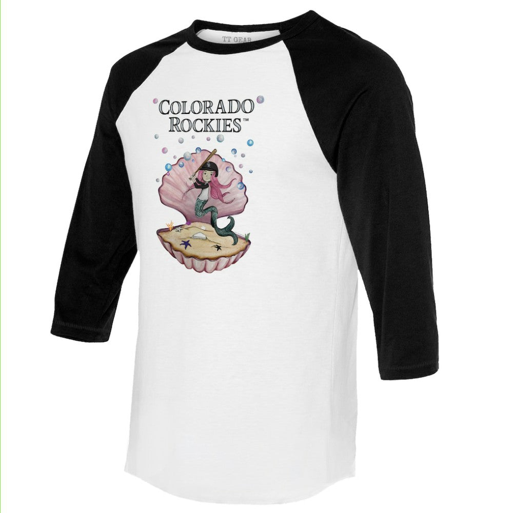 Colorado Rockies Tiny Turnip Unisex Mermaid 3/4-Sleeve Raglan T-Shirt | MLB Discount
