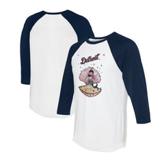 Detroit Tigers Tiny Turnip Unisex Mermaid 3/4-Sleeve Raglan T-Shirt | MLB For sale