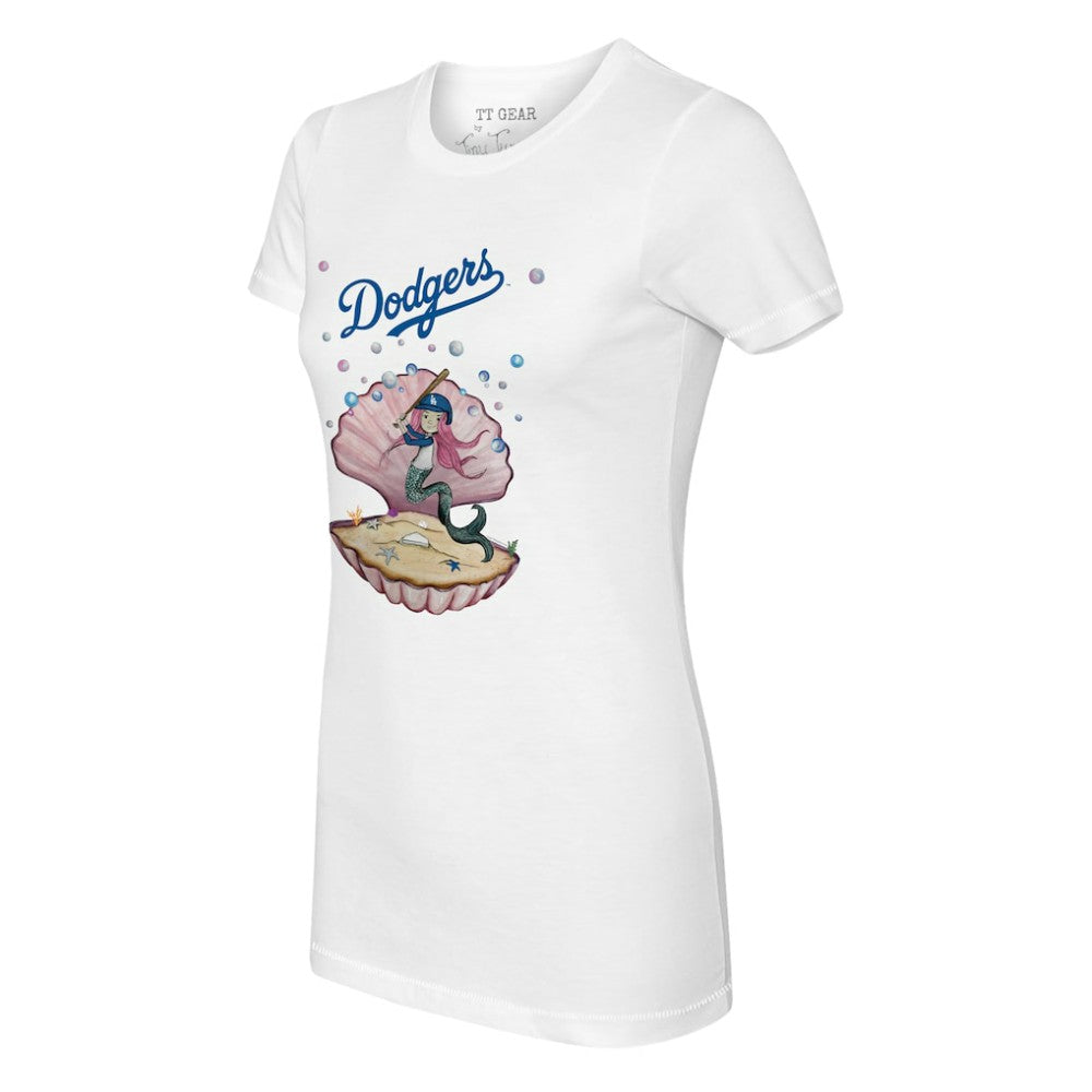 Los Angeles Dodgers Tiny Turnip Women's Mermaid T-Shirt | MLB Discount