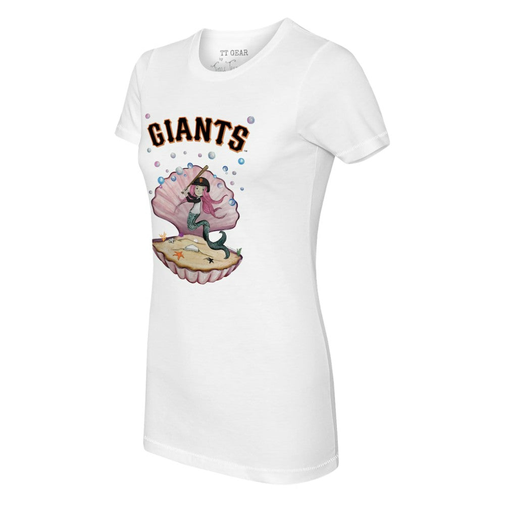 San Francisco Giants Tiny Turnip Women's Mermaid T-Shirt | MLB US