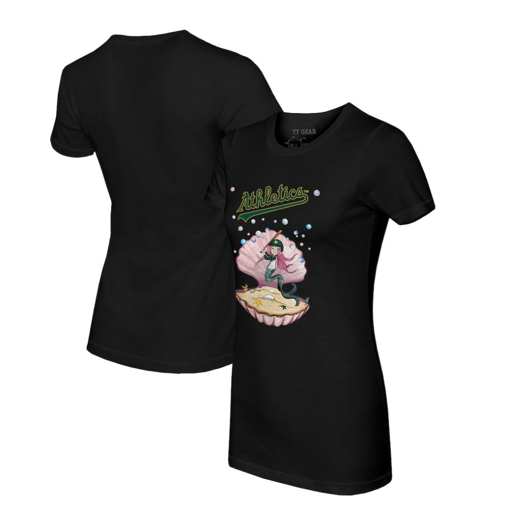 Athletics Tiny Turnip Women's Mermaid T-Shirt | MLB New