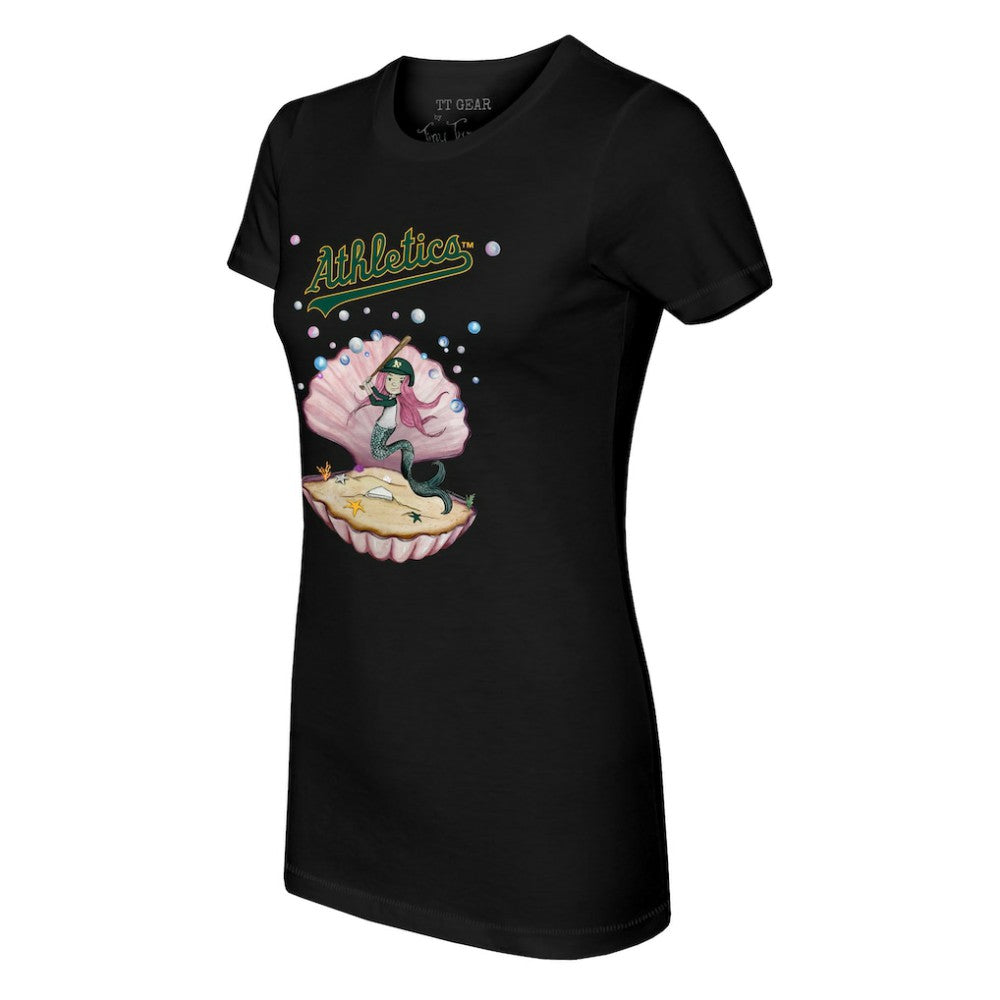 Athletics Tiny Turnip Women's Mermaid T-Shirt | MLB New