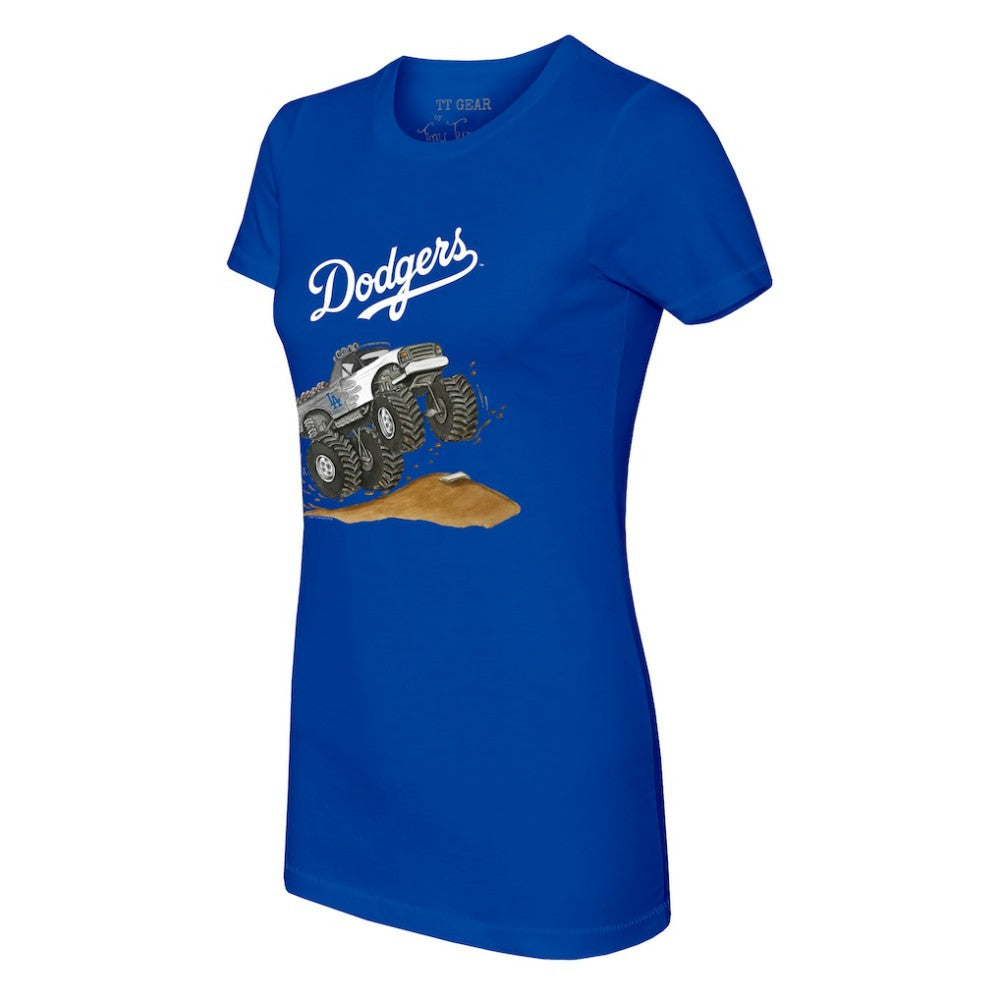 Los Angeles Dodgers Tiny Turnip Women's Monster Truck T-Shirt | MLB For sale
